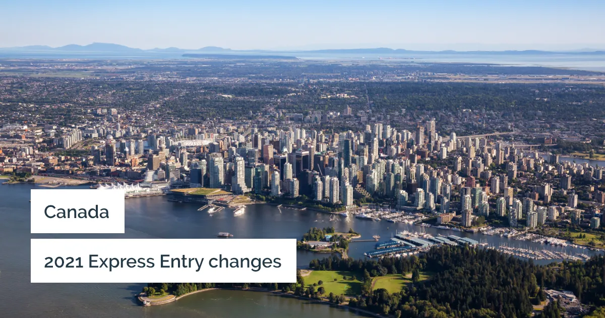 Changes to the express entry system, Canada 2021