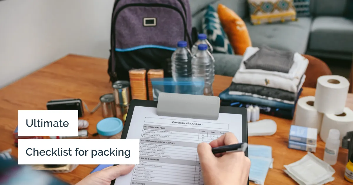 The ultimate checklist for packing