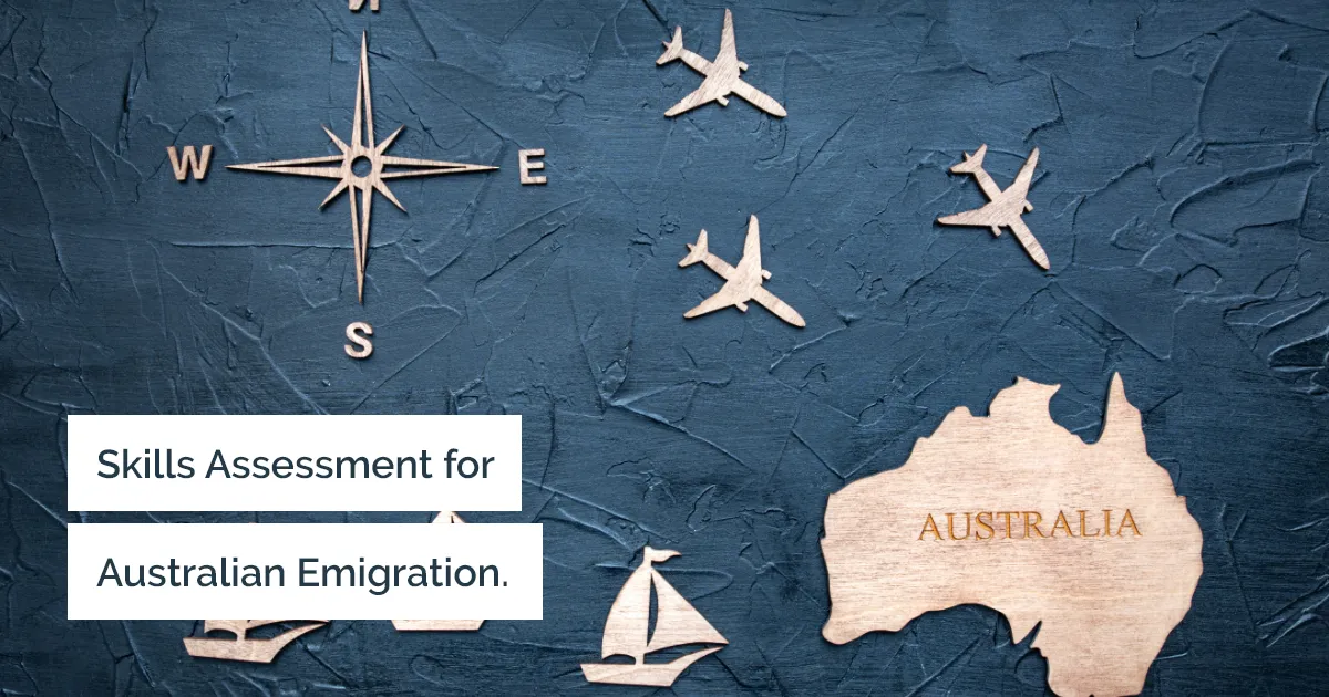 Skills assessment for emigrating to Australia and calculation of emigration points.