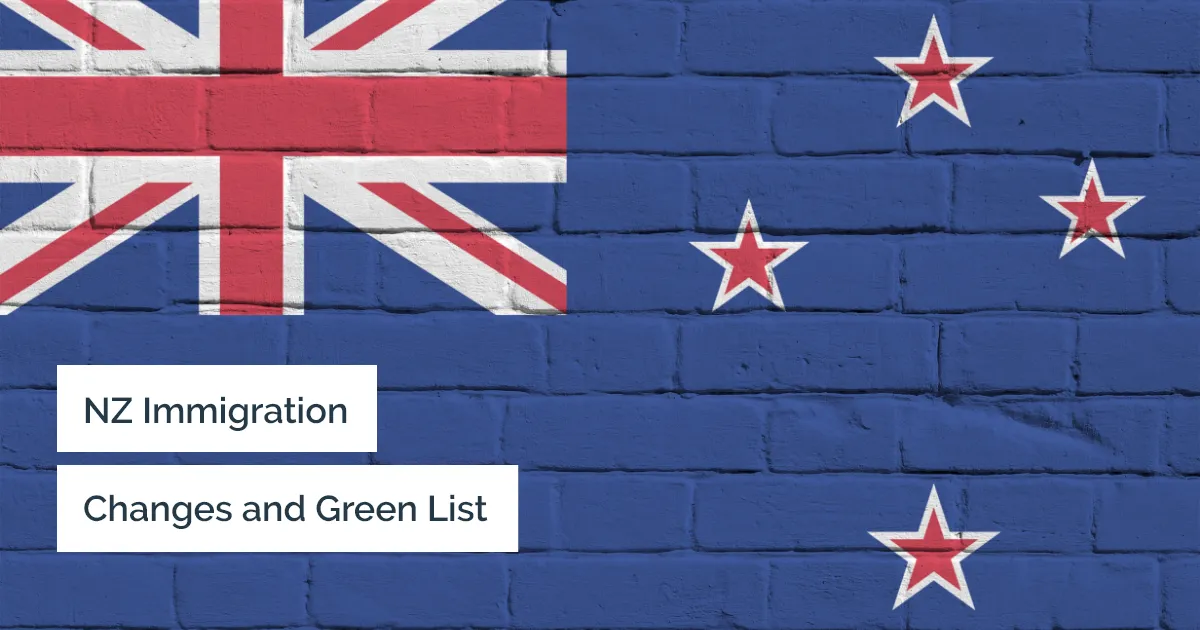 Green list and other New Zealand immigration changes