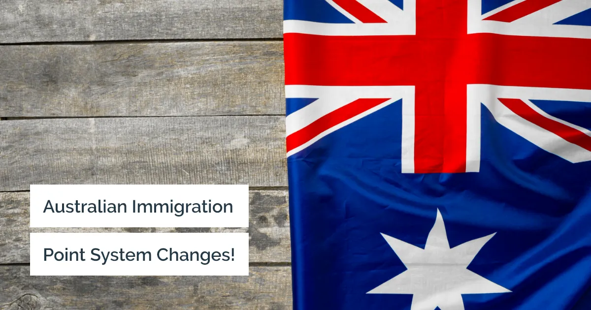 Upcoming changes in Australia’s immigration point system.!!