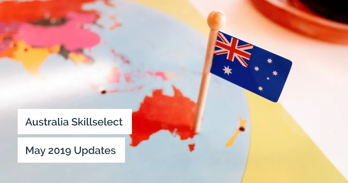 Australia skillselect updates for May 2019